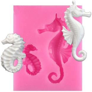 HE Retail Supplies Silicone Fondant & Gum paste Mould Sea horse decor fish aquarium decor mold