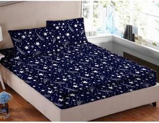 Adimanav 144 TC Microfiber Double Printed Flat Bedsheet
