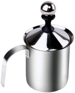 REHTRAD Stainless Steel Milk Frother Cappuccino Coffee Frother Double Froth Pump (400ml) 2 Cups Coffee Maker