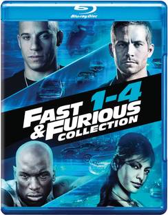 Fast & Furious: 4 Movies Collection (Part 1 to 4) - The Fast and The Furious + 2 Fast 2 Furious + Tokyo Drift + Fast & Furious (4-Disc Box Set)