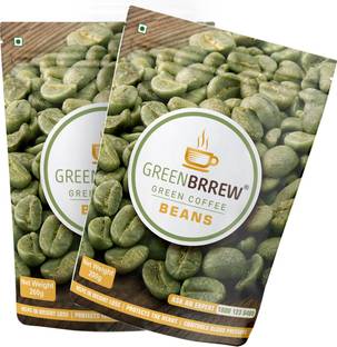 GreenBrrew Organic Green Coffee beans for Weight Loss (Pack of 2), Instant Coffee
