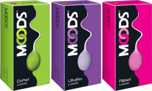 MOODS CONDOMS DOTTED ULTRA THIN AND RIBBED Condom