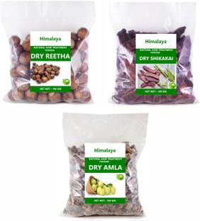 HIMALAYA NATURAL Amla , Reetha & Shikakai ( Dry Raw Herb ) Combo Pack (300 GM )
