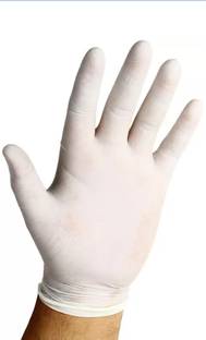 rsc healthcare Disposable Gloves Care Examination Gloves ( Pack Of 100 ) Latex Examination Gloves. Latex Examination Gloves