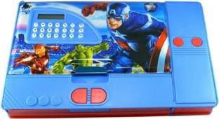 Stylin Avengers Captain America Art Plastic Pencil Box