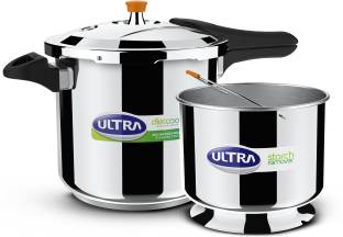 ULTRA DURACOOK DIET 8L 8 L Outer Lid Induction Bottom Pressure Cooker