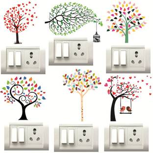 Decor Villa 25 cm TREE DESIGN Switch Board Removable Sticker