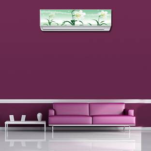 RANGOLI 90 cm Air Conditioner Aquilegia Flower Sticker 108 Self Adhesive Sticker