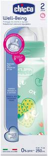 Chicco Bottle Wellbeing Green 250Ml Sil Love In - 250 ml