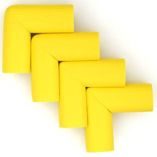 Orcoa Baby Safety Edge and Corner Guards for Tables,Chairs, Sofa, Furniture Etc. with Adhesive Tape (L Shaped) (Pack of 4, Yellow)