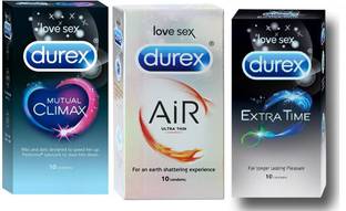 DUREX MUTUAL CLIMAX + AIR + EXTRA TIME Condom