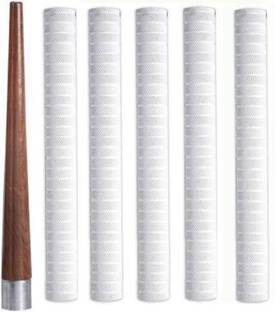 Kiraro Set of 5Cricket Bat Handle Grip with 1Cricket Bat Handle Gripper Cone Chevron