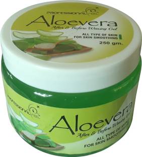 PROFESSIONAL FEEL Alovera After & Before Waxing Gel Beauty Parlour for Instant All Type Skin Soothing 250 Gm. (Prevents the skin from Rashes| itchiness| Redness| caused after waxing)