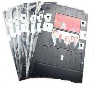 JET TONER PVC ID Card Tray ( BLACK -COLOR) -Set of 6 PC For InkJet Printer Black Ink Cartridge Black Ink Toner