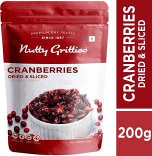 Nutty Gritties U.S. Cranberries - Pack of 2(200 GMS each) Cranberries