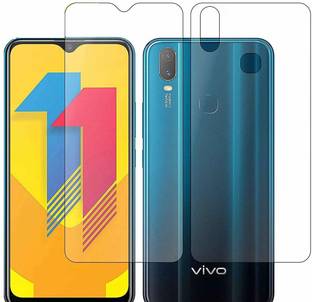 Firstkart Front and Back Tempered Glass for Vivo Y11