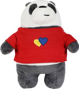 MINISO We Bare Bears Plush Ice Bear 8" with Clothes Lovely Stuffed Toy  - 25 cm