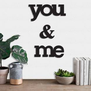 Painting Mantra Art Street You & Me MDF Plaque Painted Cutout Ready to Hang Home Décor Wall Art