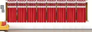 Stella Creations 152 cm (5 ft) Window Polyester Room Darkening Curtain (Pack Of 8)