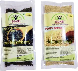 SSKE Black Pepper & Poppy Seeds (2 x 100 g) Combo