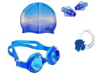 Morex ® Swimming Cap , Google ,Ear plug & Nose Clip CB-60 Swimming Kit