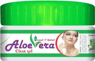 Leaf N Relief Aloevera Clear Gel - 50 g x 2 Nos