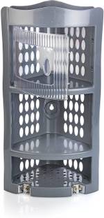 NAYASA Corner Rack (Size-Mega) Plastic Wall Shelf