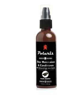 Polaris High Shine Shoe Moisturizer and Conditiner (Dark Brown) Shiner