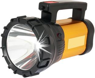Care 4 100w Golden Heavy Duty Rechargeable Led Torch Light Long Range Waterproof with Emergency Lights Torch