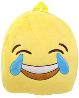 JAMBOREE Cute Emoji Sweat Smile emoji Face Laughing Kids Children Backpack Bag Plush Bag