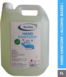 nuo clean HAND SANITIZER SPRAY - ALCOHOL BASED | Pack of 5 Spray | 5 x 100 ML Hand Sanitizer Pump Dispenser