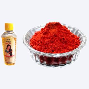 VANSHIKA 100% Pure Hanuman Sindoor With Chameli oil | hanuman Sindoor I Hanuman chola oil (Hanuman Sindoor 100gm & Chameli oil 100ml Hanuman Sindoor For Pooja