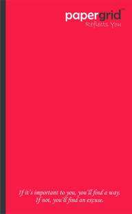 papergrid Cut Size Book - 27.2 cm x 16.7 cm, Single Line Regular Notebook Single Line 160 Pages