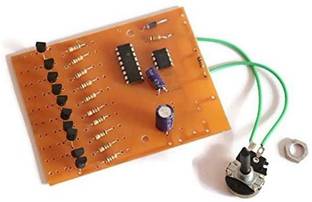 Creative Tech 10 Channel led chaser circuit with adjustable speed, Decad Counter Circuit for Electronic Projects, CD4017, 555 timer Electronic Components Electronic Hobby Kit