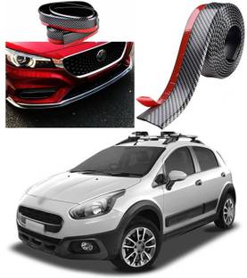 XZRTZ Universal Bumper Protector Front Bumper Lip Can Protect Front Lip & Side Skirt As The Front Lip Spoiler For Cars Trucks SUV - To Protect Cars From Collision (2.5m Black Carbon) A4 Car Spoiler