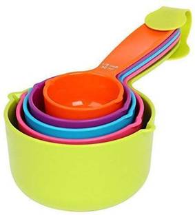 ZONOXO Multi Colour Measuring Cups for Cooking and Baking Measurement, Set of 5 Pieces Measuring Cup Set