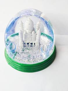 TANISHKA CREATIONS Taj Mahal Showpiece in Water and Glitters Decorative Showpiece  -  9 cm