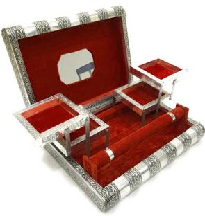 NAVRANG Jewelry Box , Wedding Gift Box, Vanity Box, Rakhi Gift, Jewellery Organizer, Trinket Box , Jewellery Storage Box, Make up Box,Churi Box, Bangle Box jewellery Vanity Box