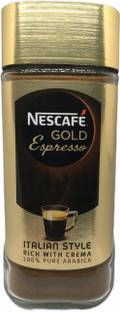Nescafe Gold Espresso Italian Style Rich With Crema 100% pure Arabica Instant Coffee