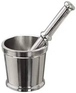 SHIVOTRI Khal Batta/imam dasta/s.s.kutni (MORTAR& PESTLE) SET SIZE 04 Aluminium Masher