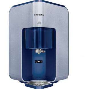 HAVELLS Max Alkaline 7 L RO + UV + Alkaline Water Purifier 8 Stages, Patented Corner/wall mounting and Alkaline water technology