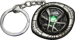 Dcenterprises Doctor Strange Eye of Agamotto Infinity Stone Silver Metal Keychain Key Chain
