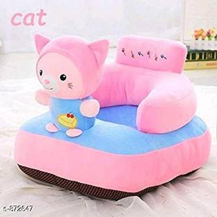 AVS Kitty Shape Soft Plush Cushion Baby Sofa Seat or Rocking Chair for Kids  - 45 cm