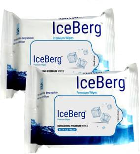 ICEBERG premium wipes Refreshing Moisturising Ice Fresh Facial Wipes