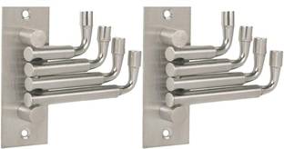 iSTAR Flexible 4 Pin Bathroom Cloth Hanger Wall Hook Robe Door Hooks Rail Hook 4