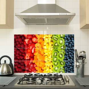 Fruits Mixture Kitchen Wallpaper 3D Poster