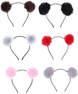 PANKSHRI ENTERPRISE Pom Pom Hairband for Girls/Baby Girls Hair Band