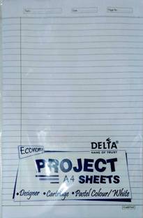 DELTA NEW one side ruled a4 120 gsm Project Paper