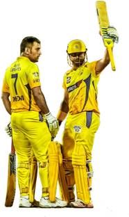 DivineDesigns 43 cm Dhoni Raina Sticker ( Size :- 43 X 71 cm ) Self Adhesive Sticker