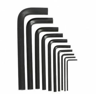 tool trust 10 Pieces Hex Allen Key Wrench L Shape Repair Tool Set Allen Key Set